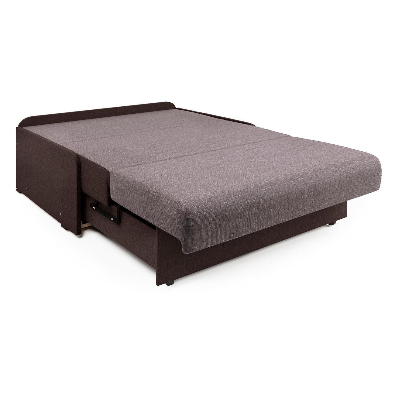 Диван Шарм-Дизайн Коломбо БП 140 раскладной аккордеон латте/шоколад