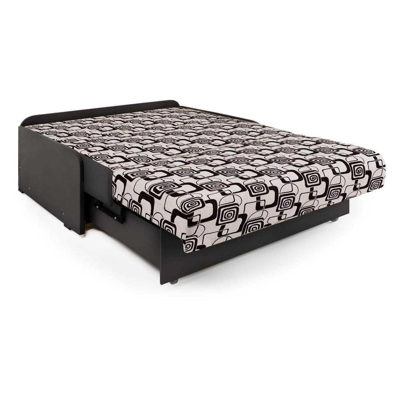 Диван Шарм-Дизайн Коломбо БП 140 раскладной ромб и экокожа шоколад