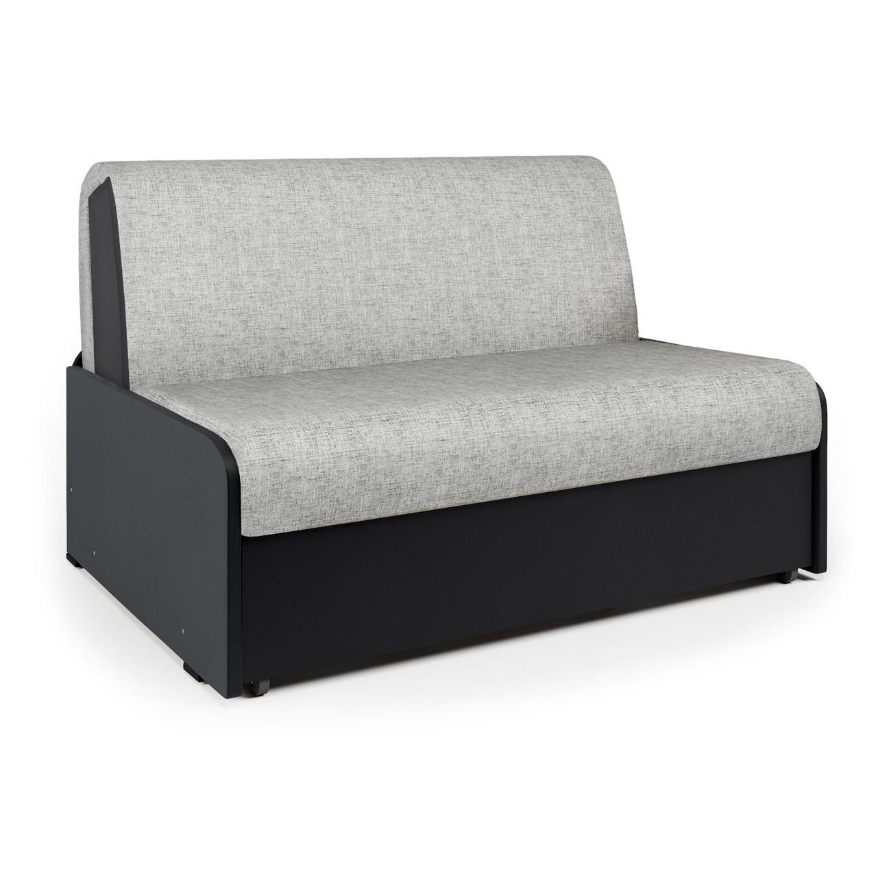 Диван Шарм-Дизайн Коломбо БП 140 раскладной аккордеон серый/черный