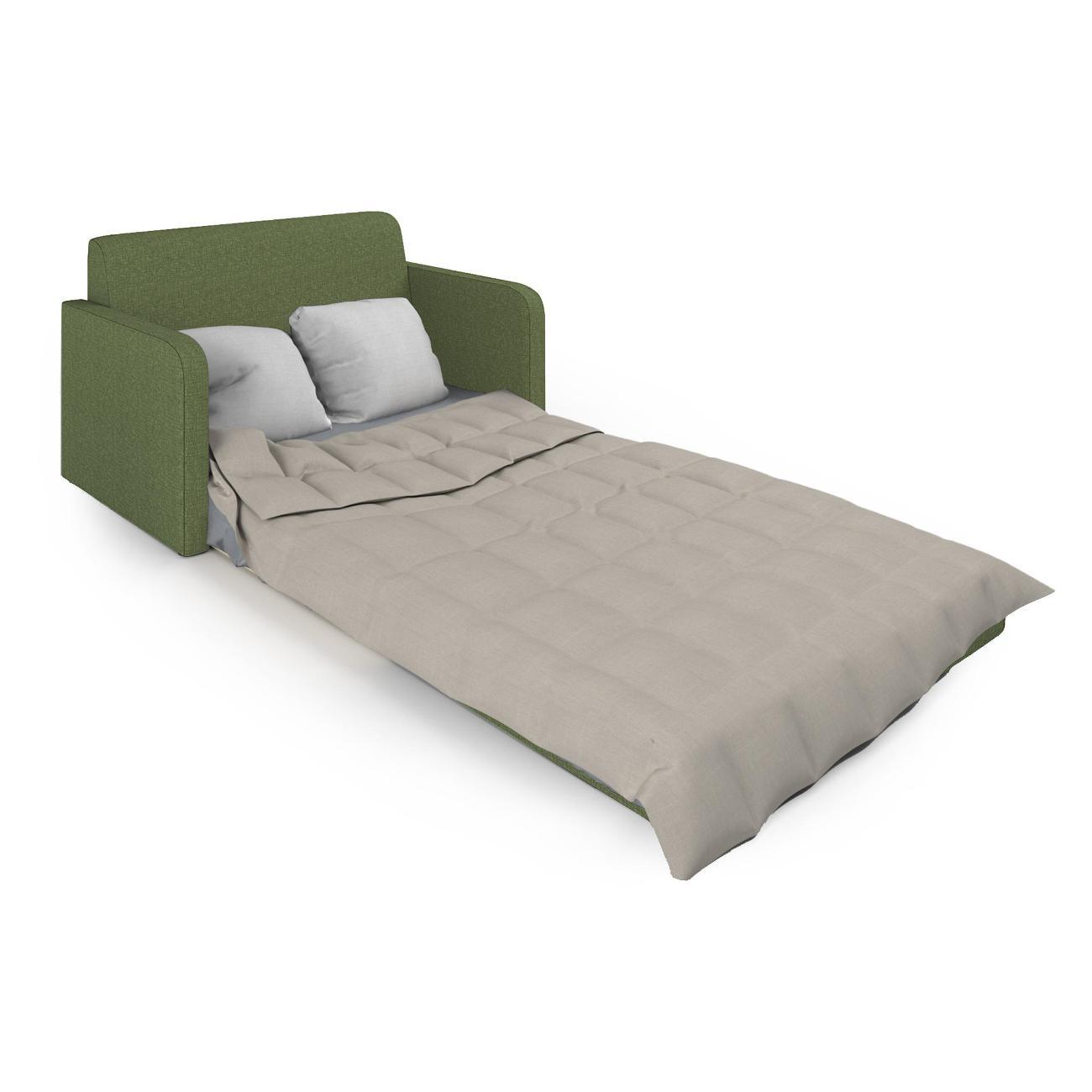 Диван Шарм-Дизайн Бит Куба прямой раскладной на пол зеленый