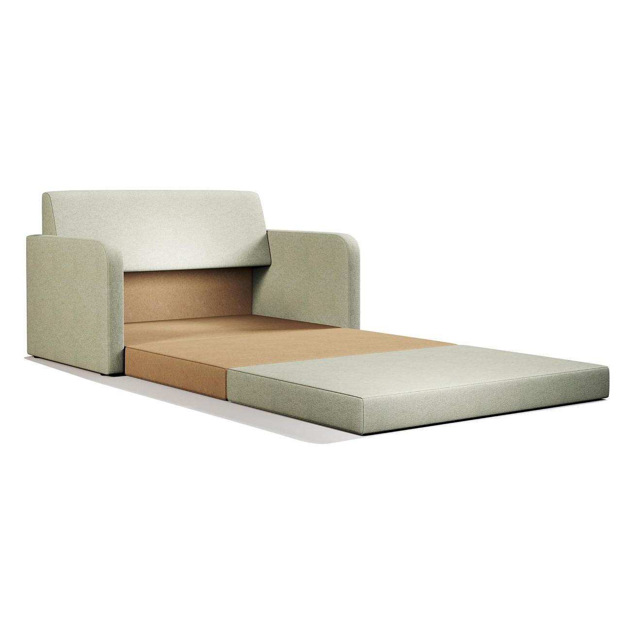 Диван Шарм-Дизайн Бит Куба прямой раскладной светло-зеленый