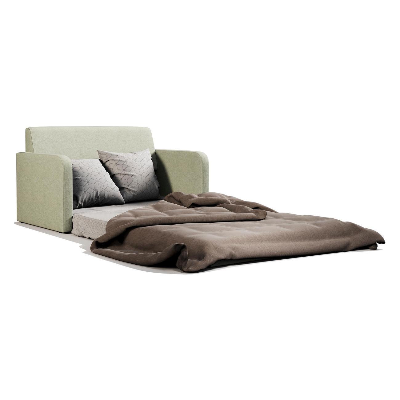 Диван Шарм-Дизайн Бит Куба прямой раскладной светло-зеленый