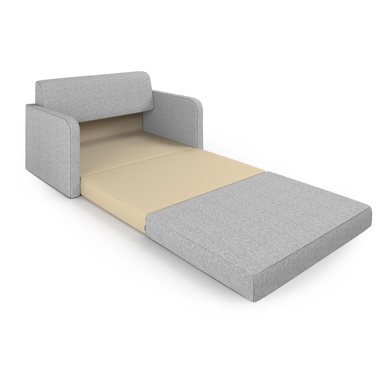 Диван Шарм-Дизайн Бит Куба прямой раскладной светло-серый