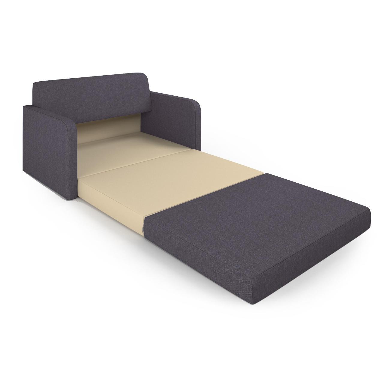 Диван Шарм-Дизайн Бит Куба прямой раскладной серый