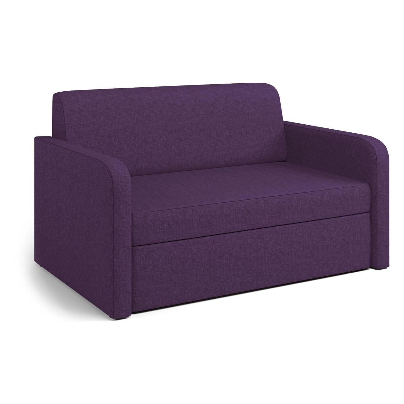 Диван Шарм-Дизайн Бит Куба прямой раскладной фиолетовый