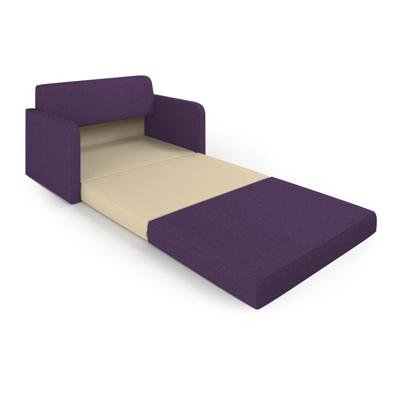Диван Шарм-Дизайн Бит Куба прямой раскладной фиолетовый
