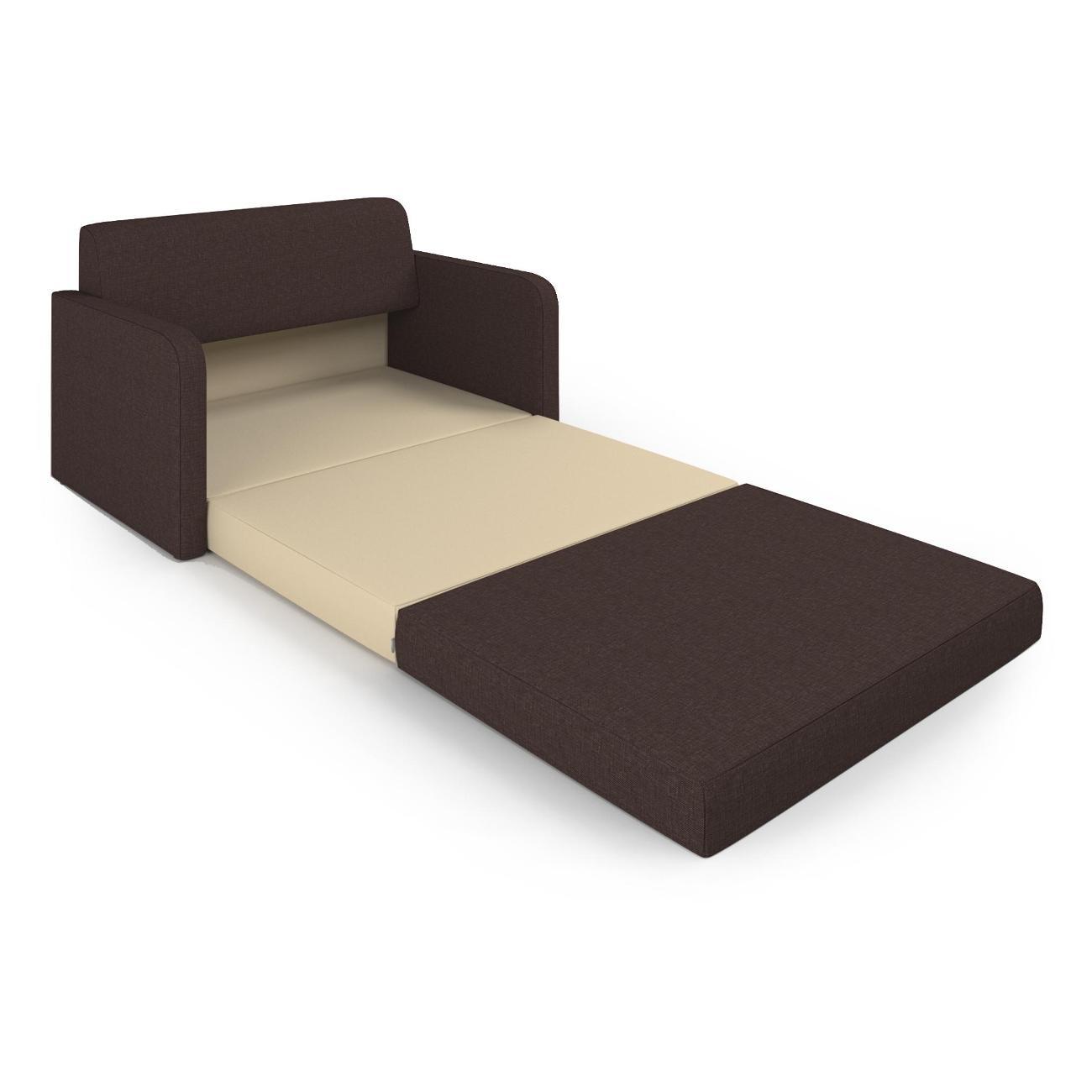 Диван Шарм-Дизайн Бит Куба прямой раскладной шоколад