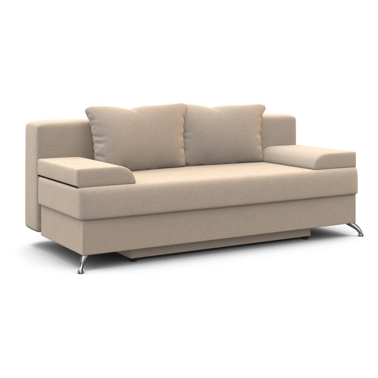 Диван Шарм-Дизайн Лайт прямой раскладной велюр бежевый