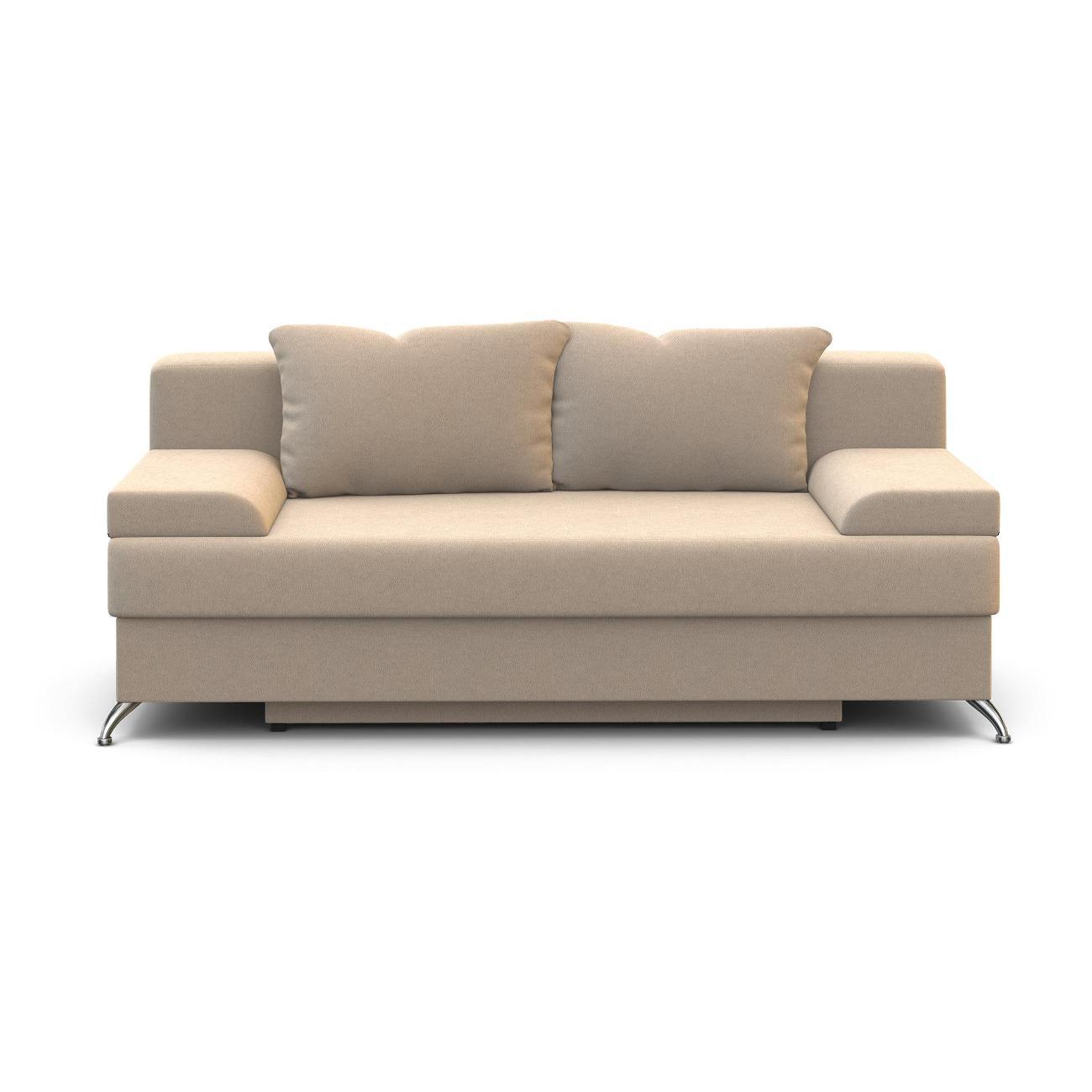 Диван Шарм-Дизайн Лайт прямой раскладной велюр бежевый