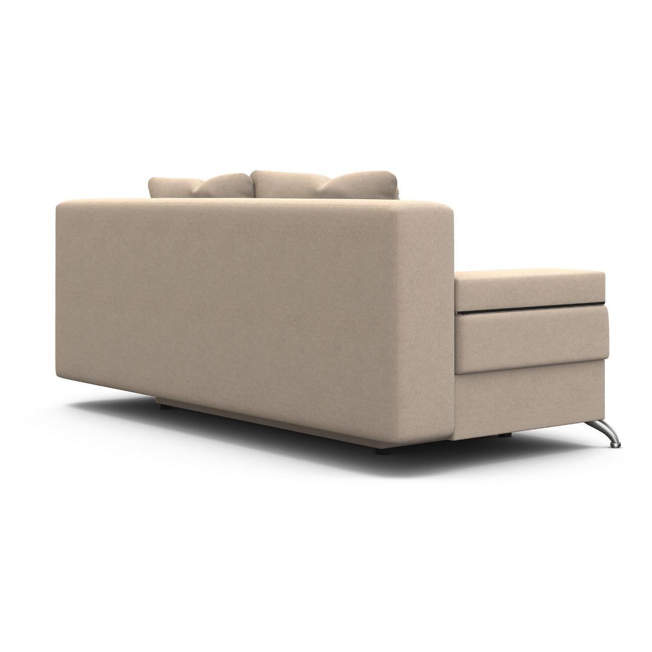 Диван Шарм-Дизайн Лайт прямой раскладной велюр бежевый