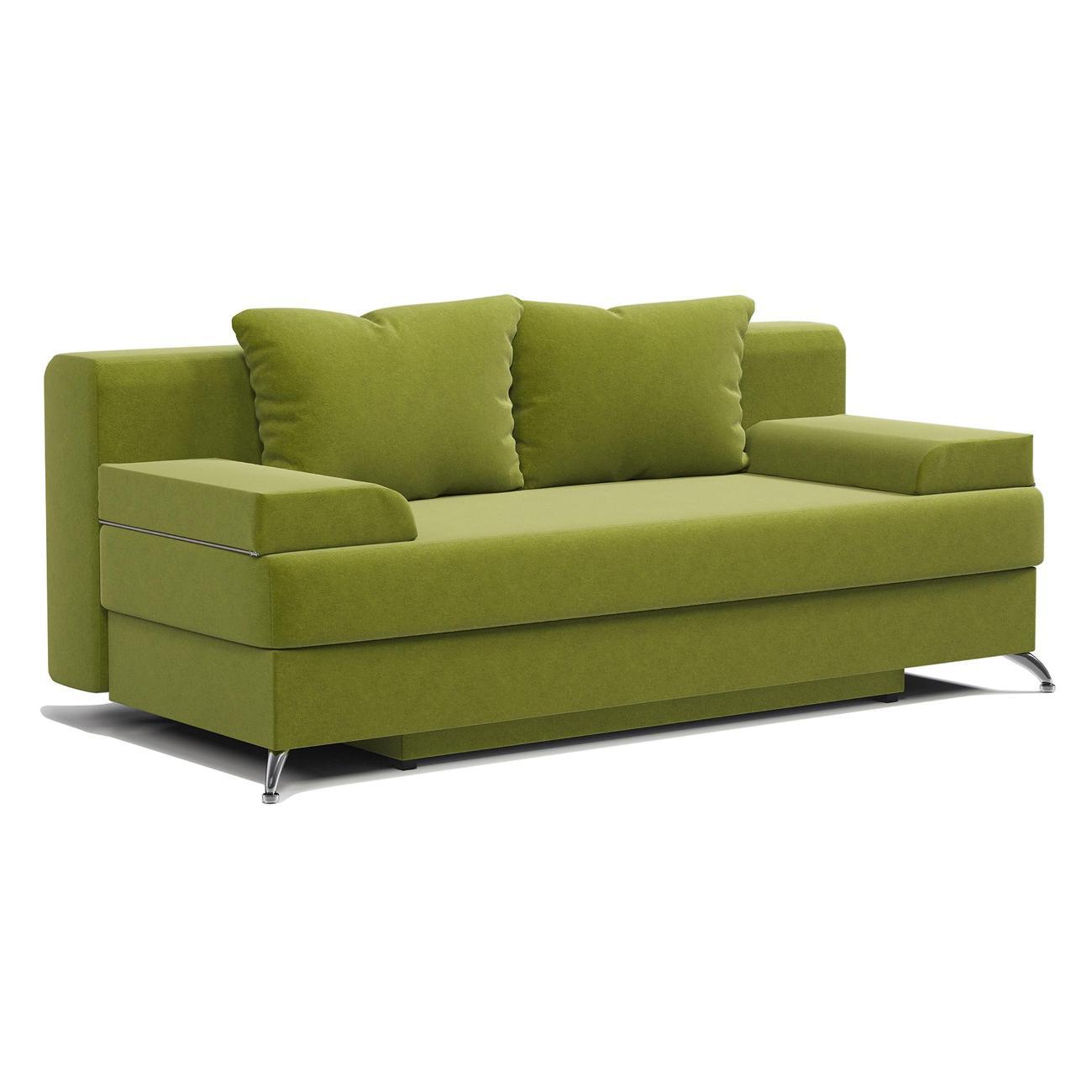 Диван Шарм-Дизайн Лайт прямой раскладной велюр Дрим эппл