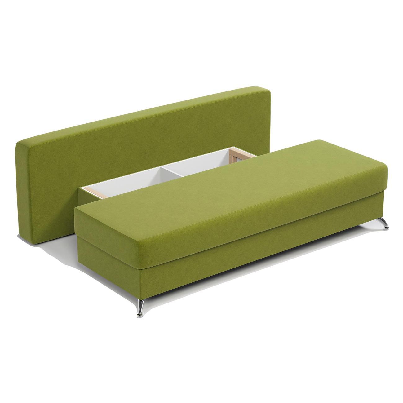 Диван Шарм-Дизайн Лайт прямой раскладной велюр Дрим эппл