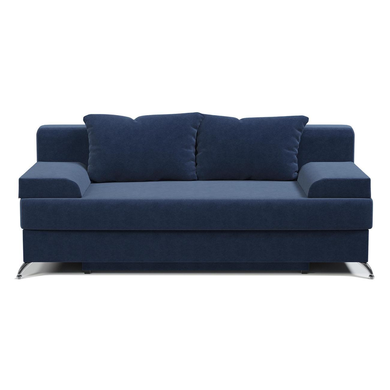 Диван Шарм-Дизайн Лайт прямой раскладной велюр Ультра миднайт