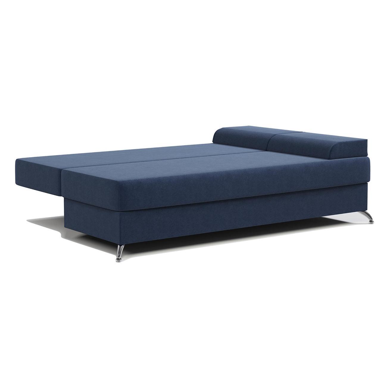 Диван Шарм-Дизайн Лайт прямой раскладной велюр Ультра миднайт