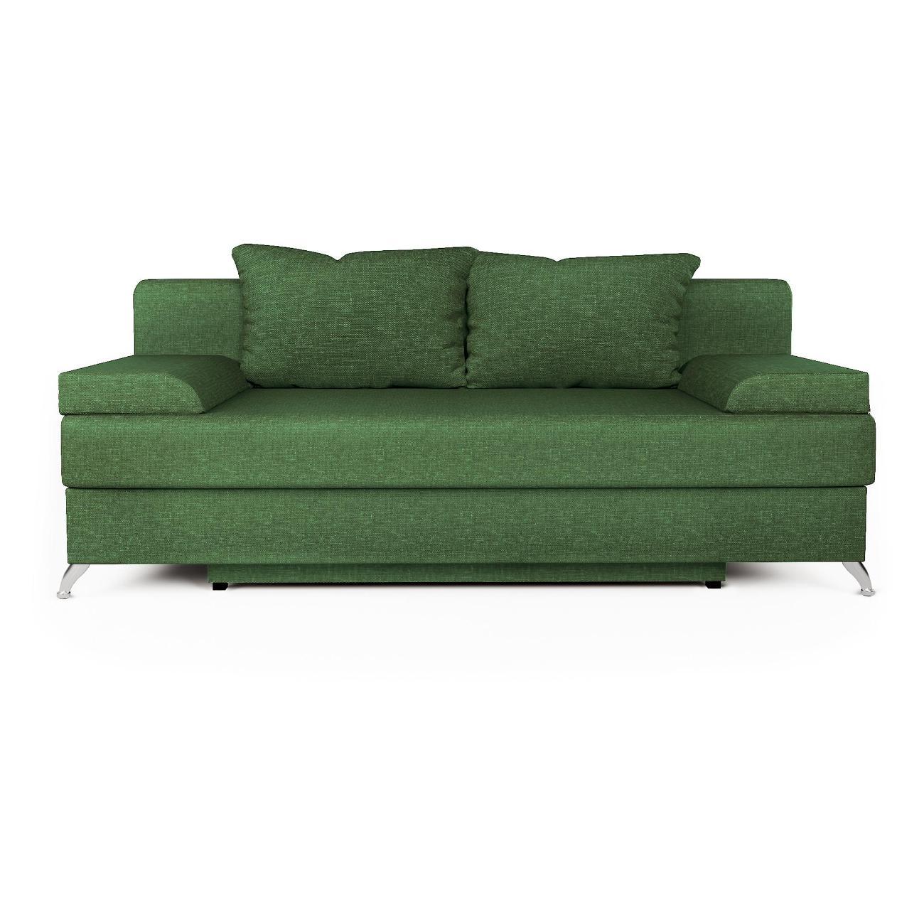 Диван Шарм-Дизайн Лайт прямой раскладной зеленый