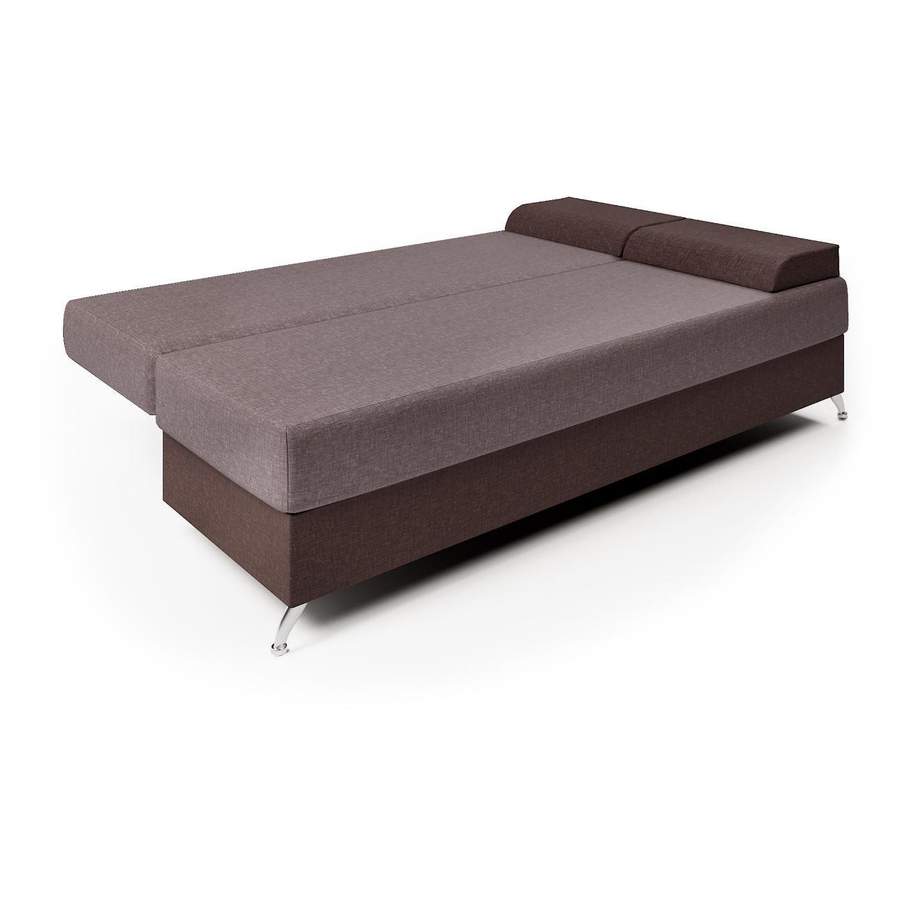 Диван Шарм-Дизайн Лайт прямой раскладной шоколад и латте