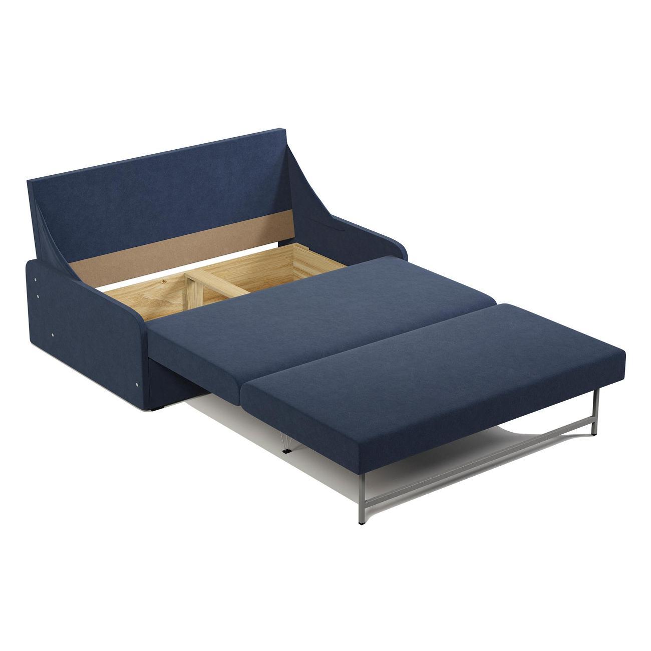 Диван Шарм-Дизайн Уют-2 прямой раскладной велюр Ультра миднайт