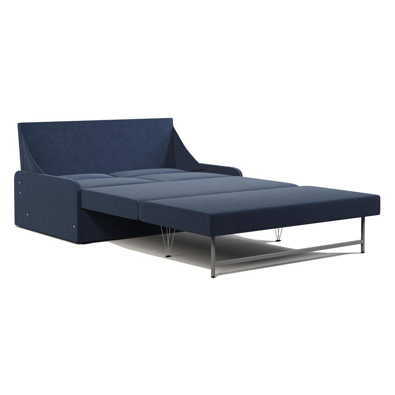 Диван Шарм-Дизайн Уют-2 прямой раскладной велюр Ультра миднайт