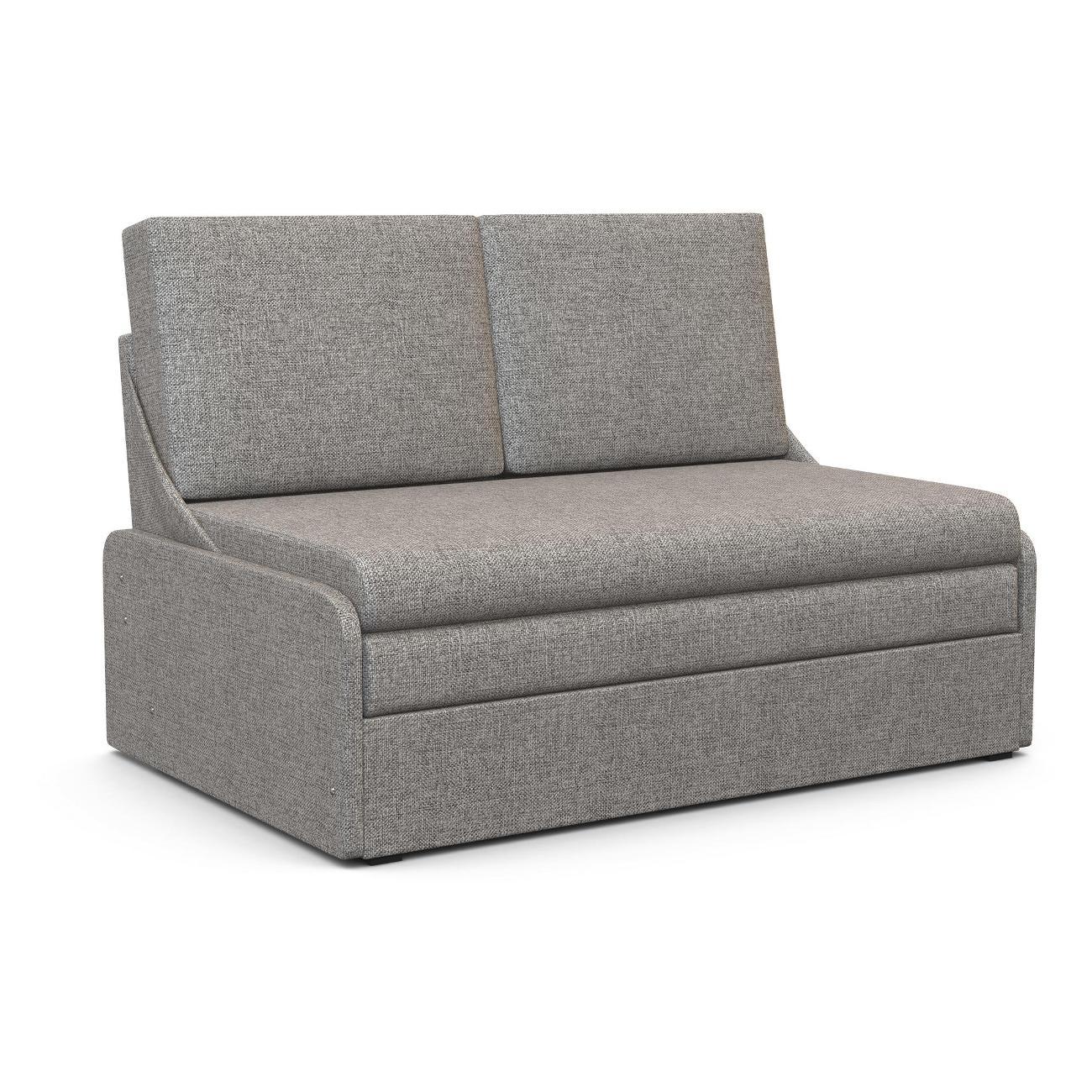 Диван Шарм-Дизайн Уют-2 прямой раскладной рогожка светло-серый