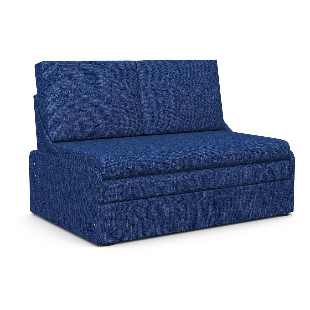 Диван Шарм-Дизайн Уют-2 прямой раскладной рогожка синий