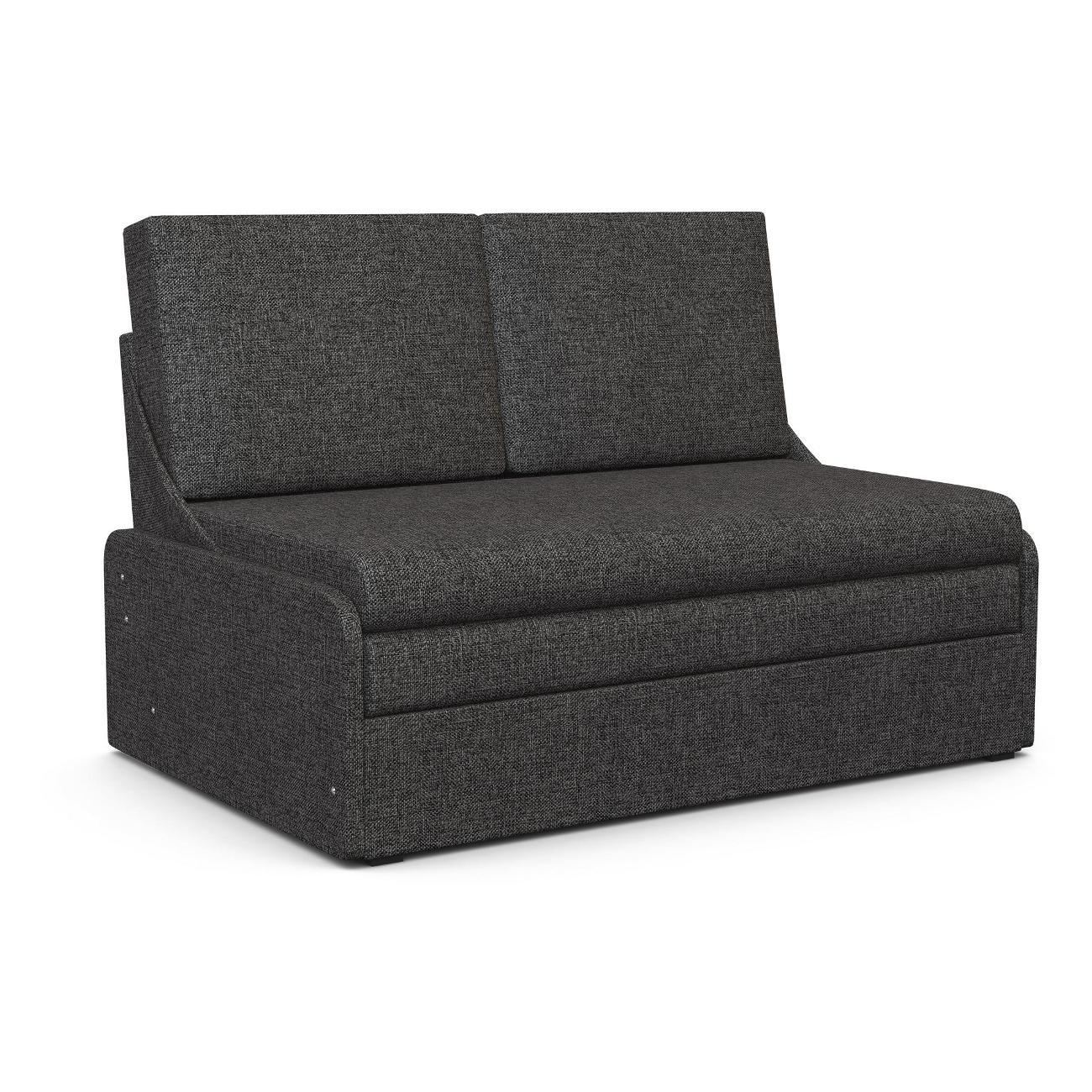 Диван Шарм-Дизайн Уют-2 прямой раскладной рогожка темно-серый