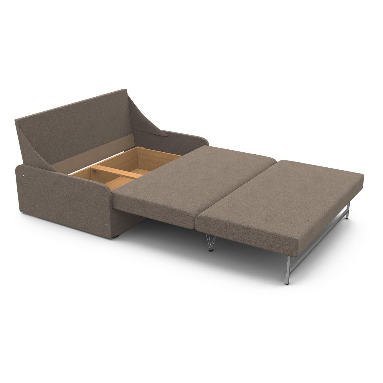 Диван Шарм-Дизайн Уют-2 прямой раскладной серый велюр