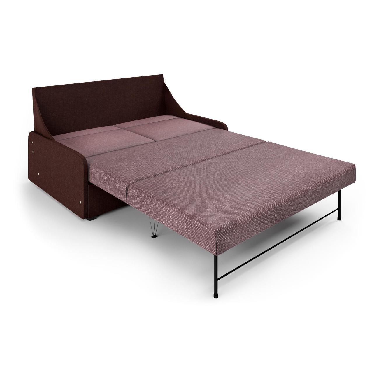 Диван Шарм-Дизайн Уют-2 прямой раскладной шоколад и латте