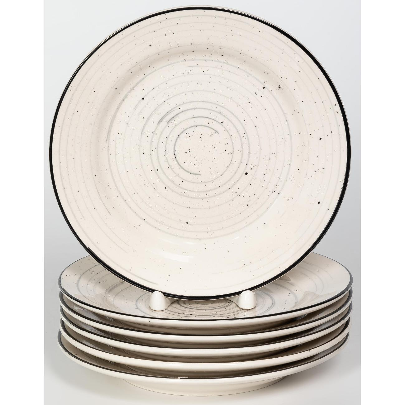 Тарелка Elrington Набор десертных тарелок 19 см 6 штук 225-27014-6