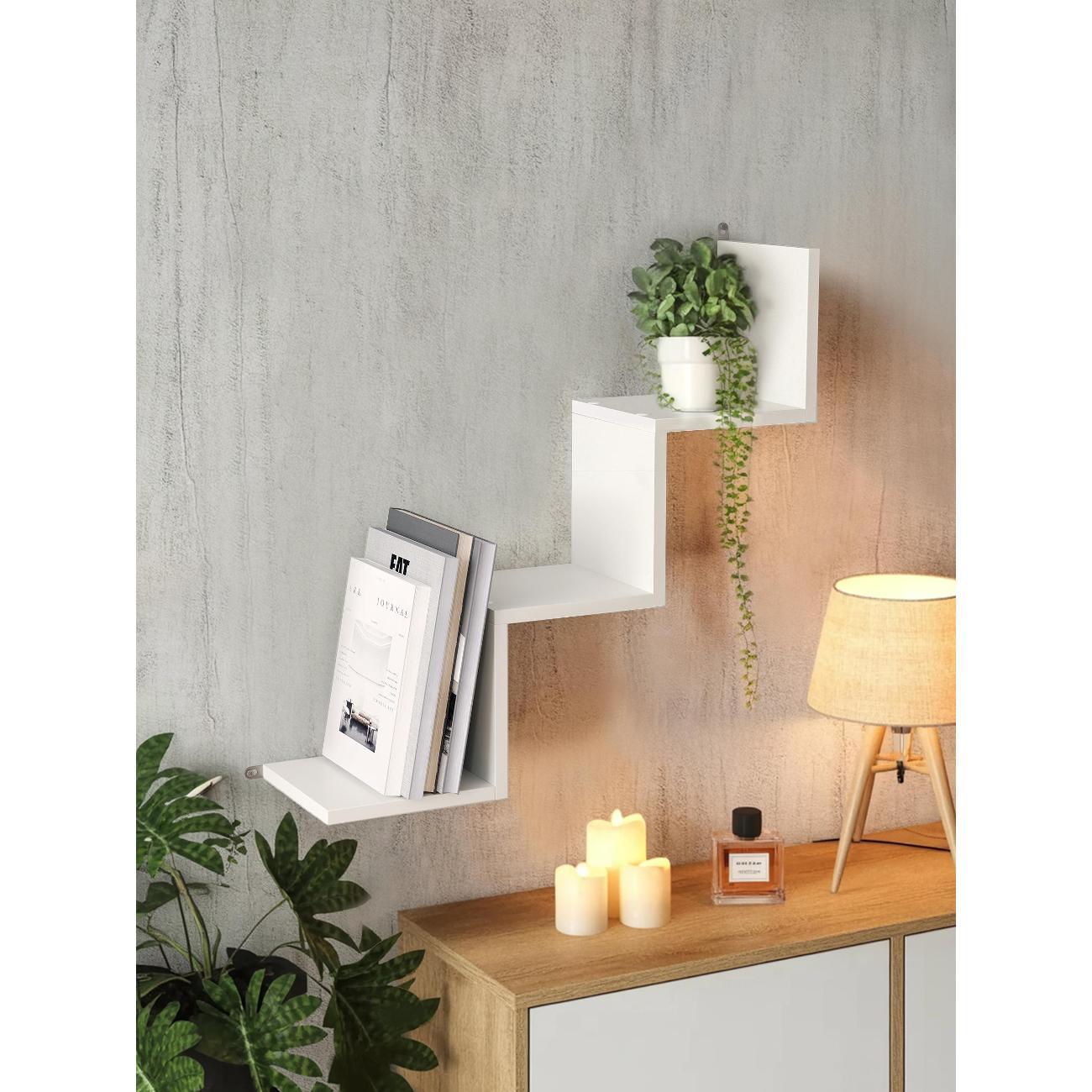 Полка книжная Брин "Тахмина" Белая