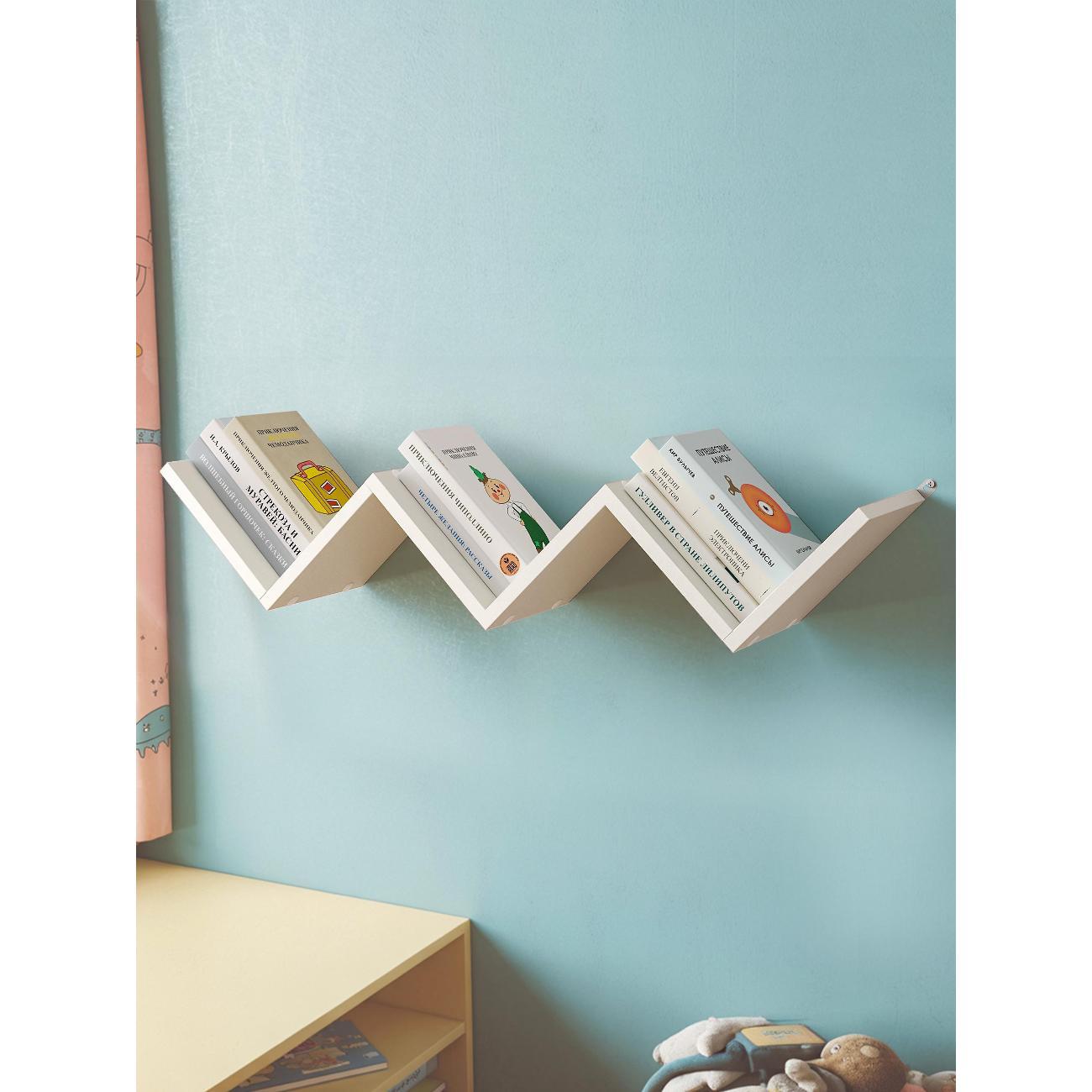 Полка книжная Брин "Тахмина" Белая