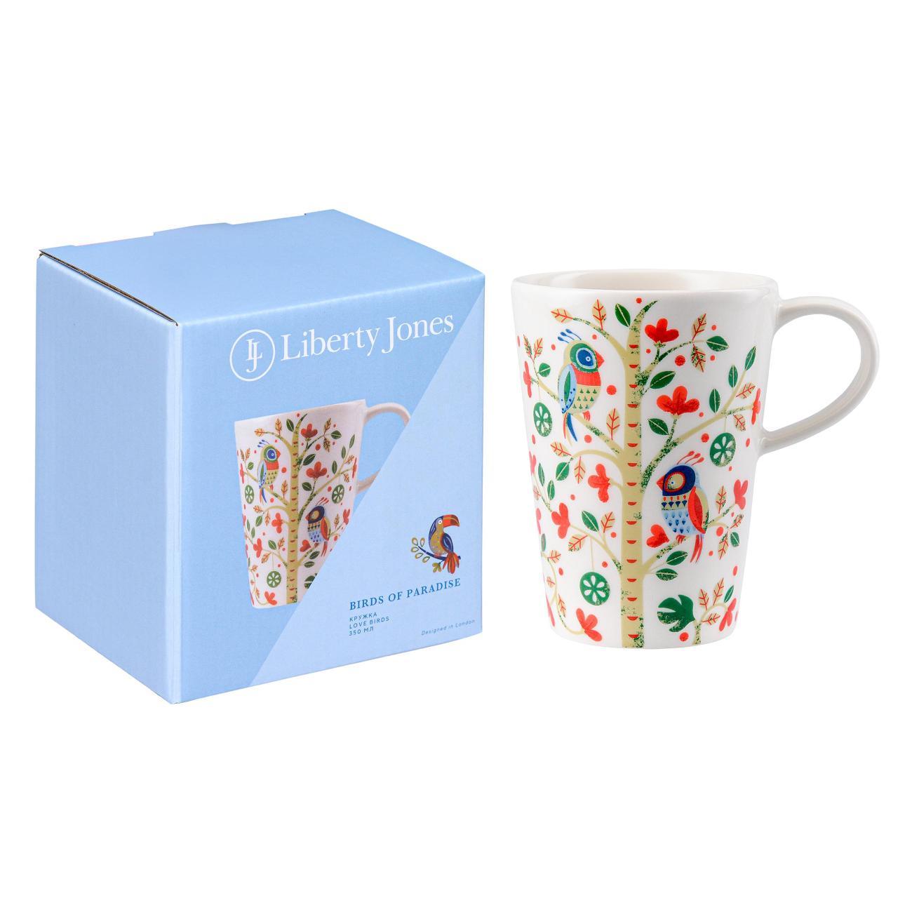 Кружка Liberty Jones Love Birds из коллекции Birds of Paradise в подарочной упаковке, 350 мл