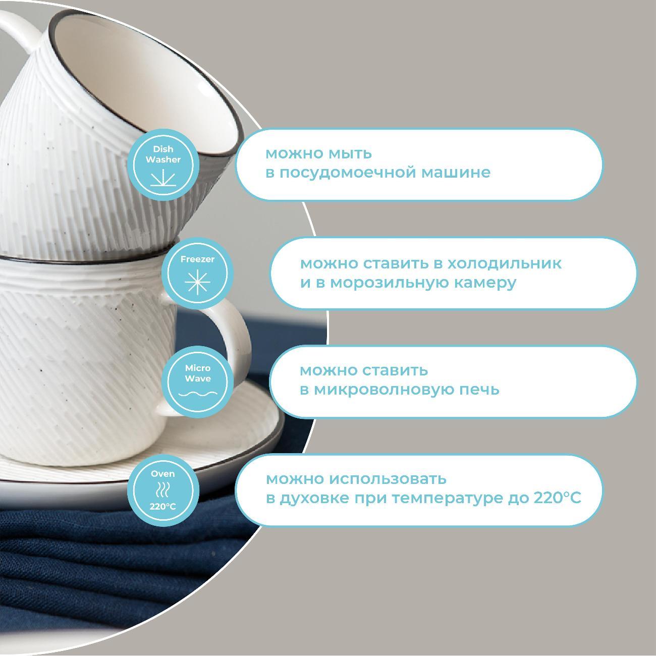 Кружка Liberty Jones чайных пар Contour, 250 мл, 2 шт.