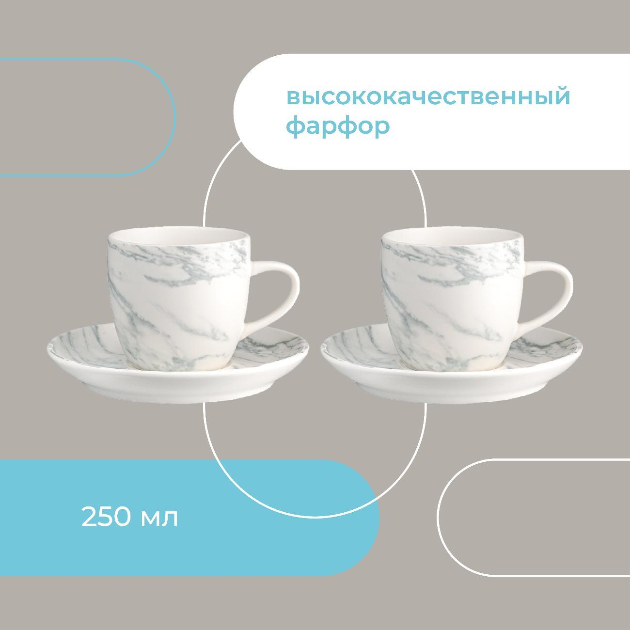 Кружка Liberty Jones Marble 250 мл, 2 шт.