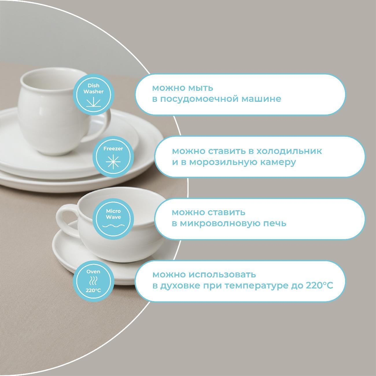 Кружка Liberty Jones чайных пар Milky Cloud, 250 мл, 2 шт.