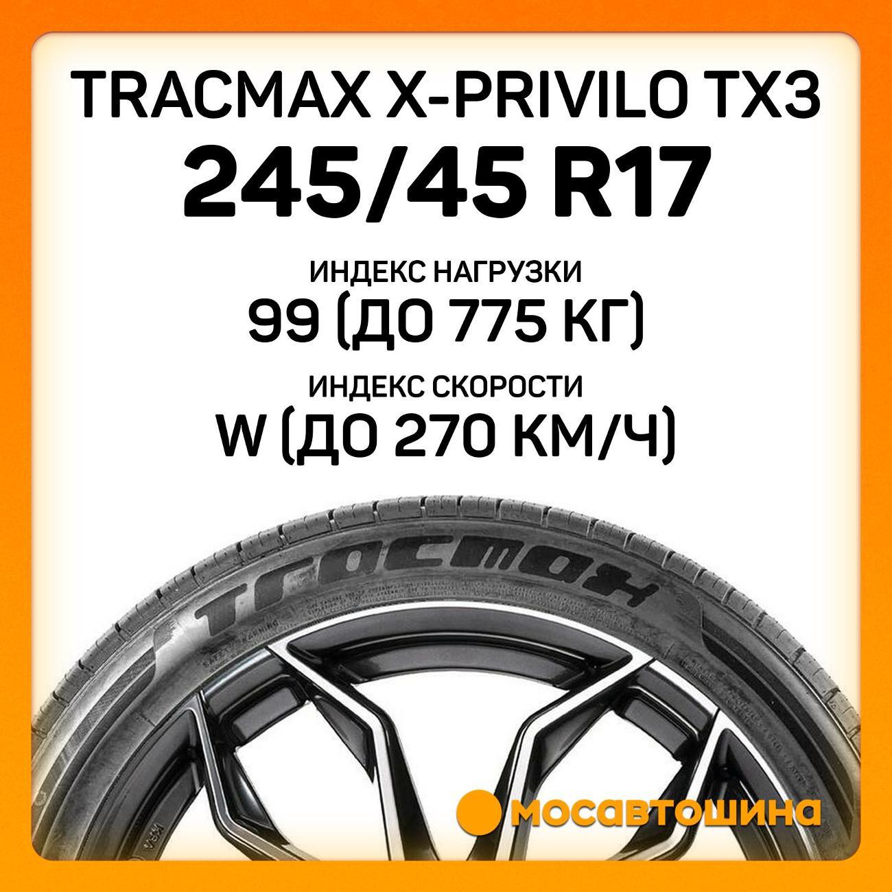 Шина автомобильная Tracmax X-Privilo TX3 245/45 R17 99W XL