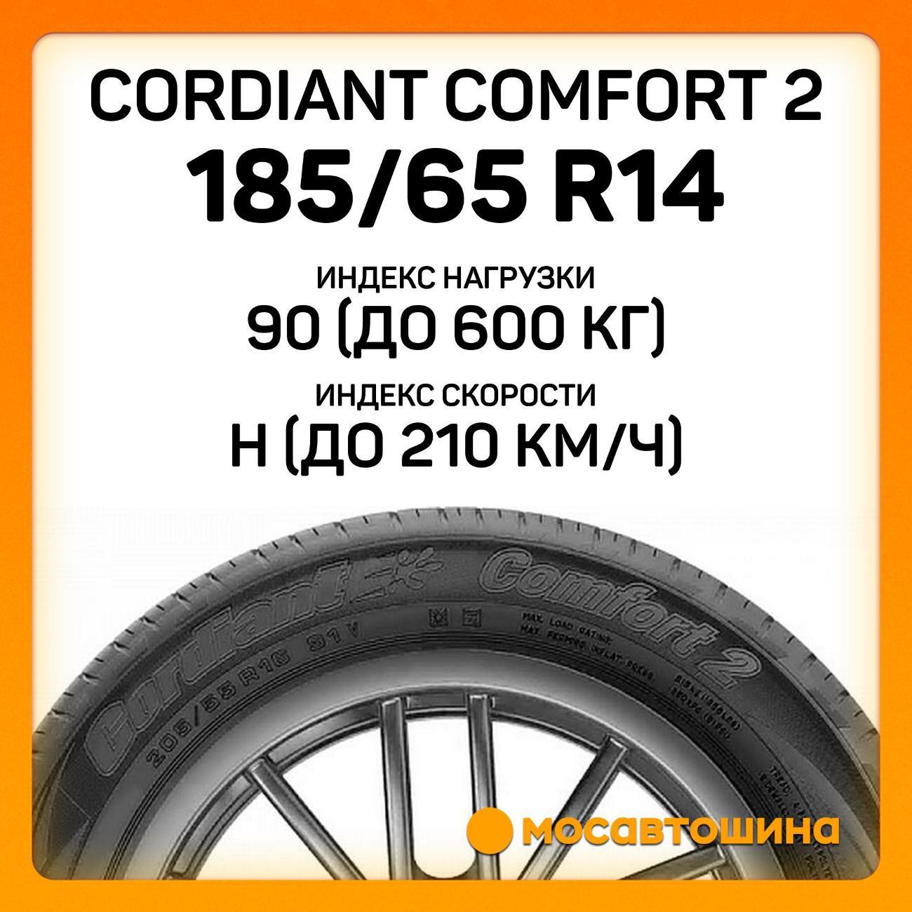 Шина автомобильная Cordiant Comfort 2 185/65 R14 90H