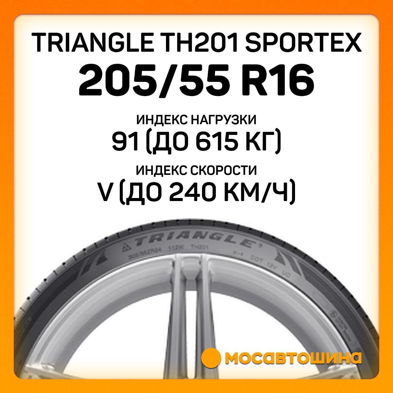 Шина автомобильная TRIANGLE TH201 Sportex 205/55 R16 91V