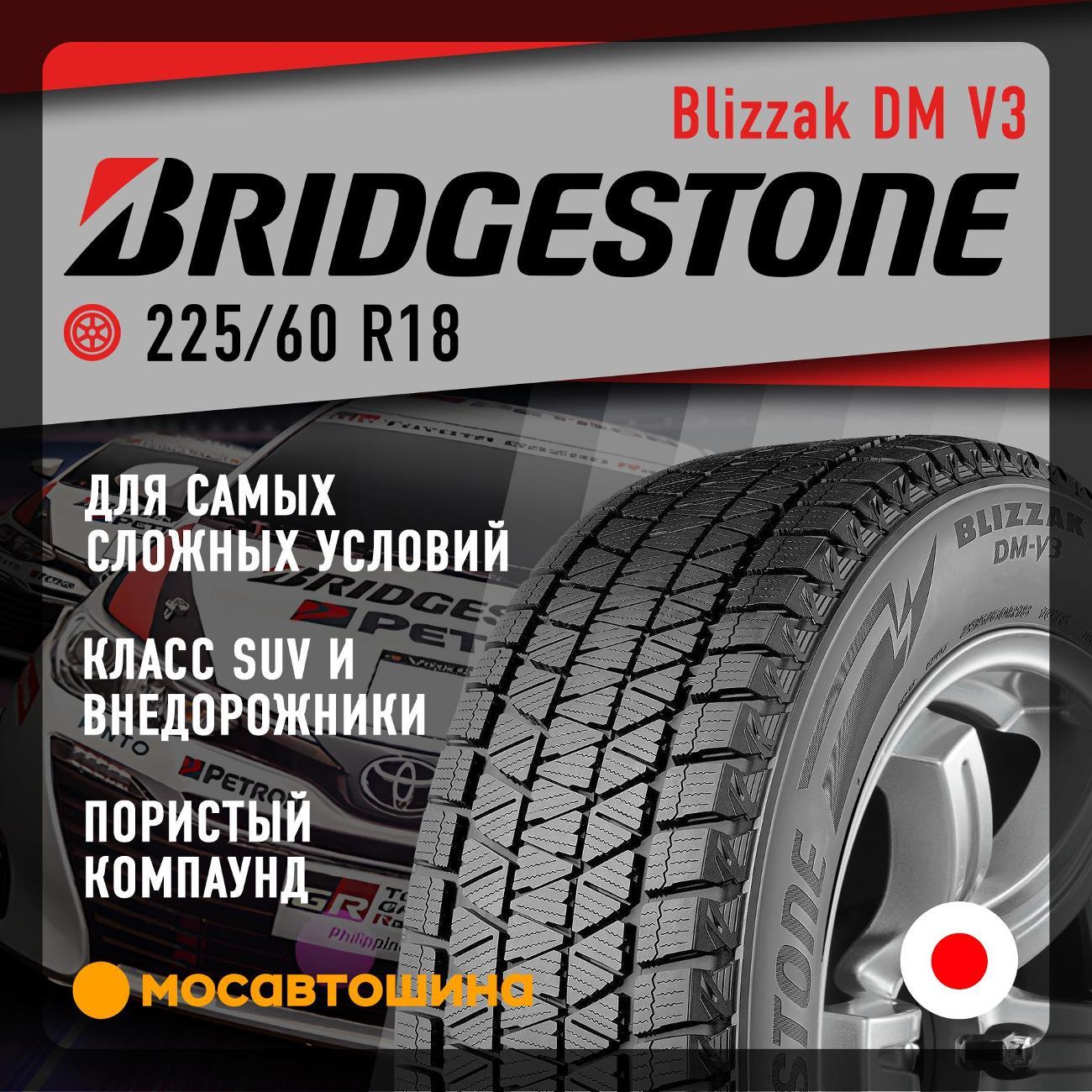 Шина автомобильная Bridgestone Blizzak DM V3 225/60 R18 100S