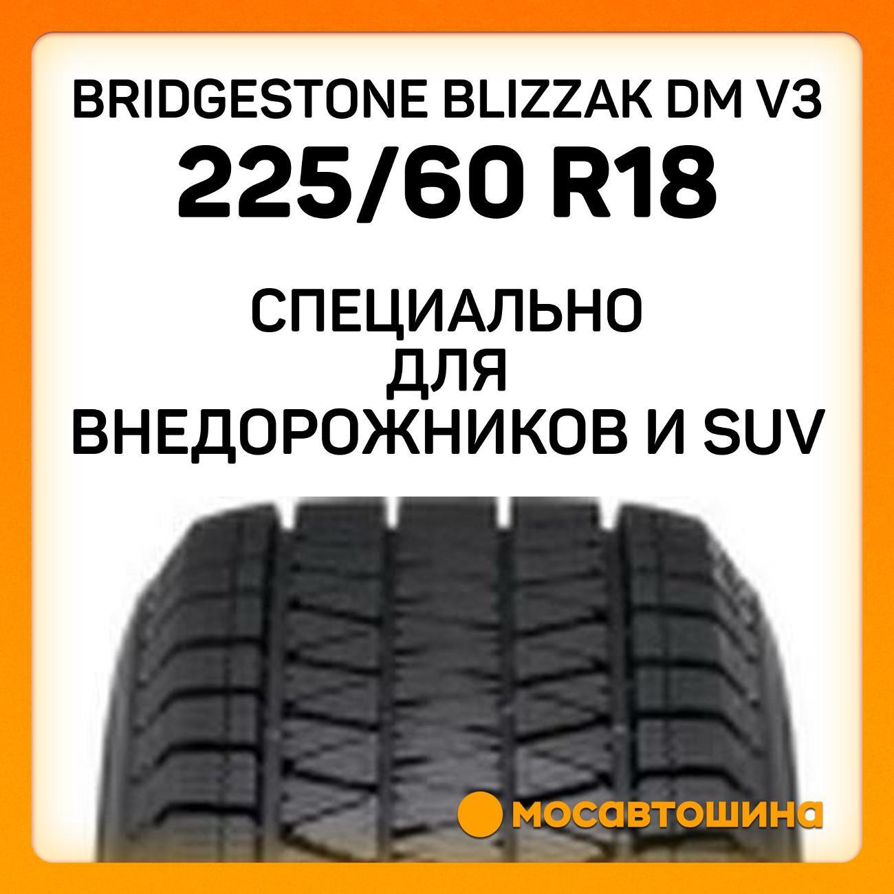 Шина автомобильная Bridgestone Blizzak DM V3 225/60 R18 100S