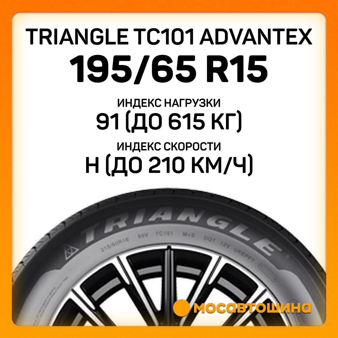 Шина автомобильная TRIANGLE TC101 Advantex 195/65 R15 91H