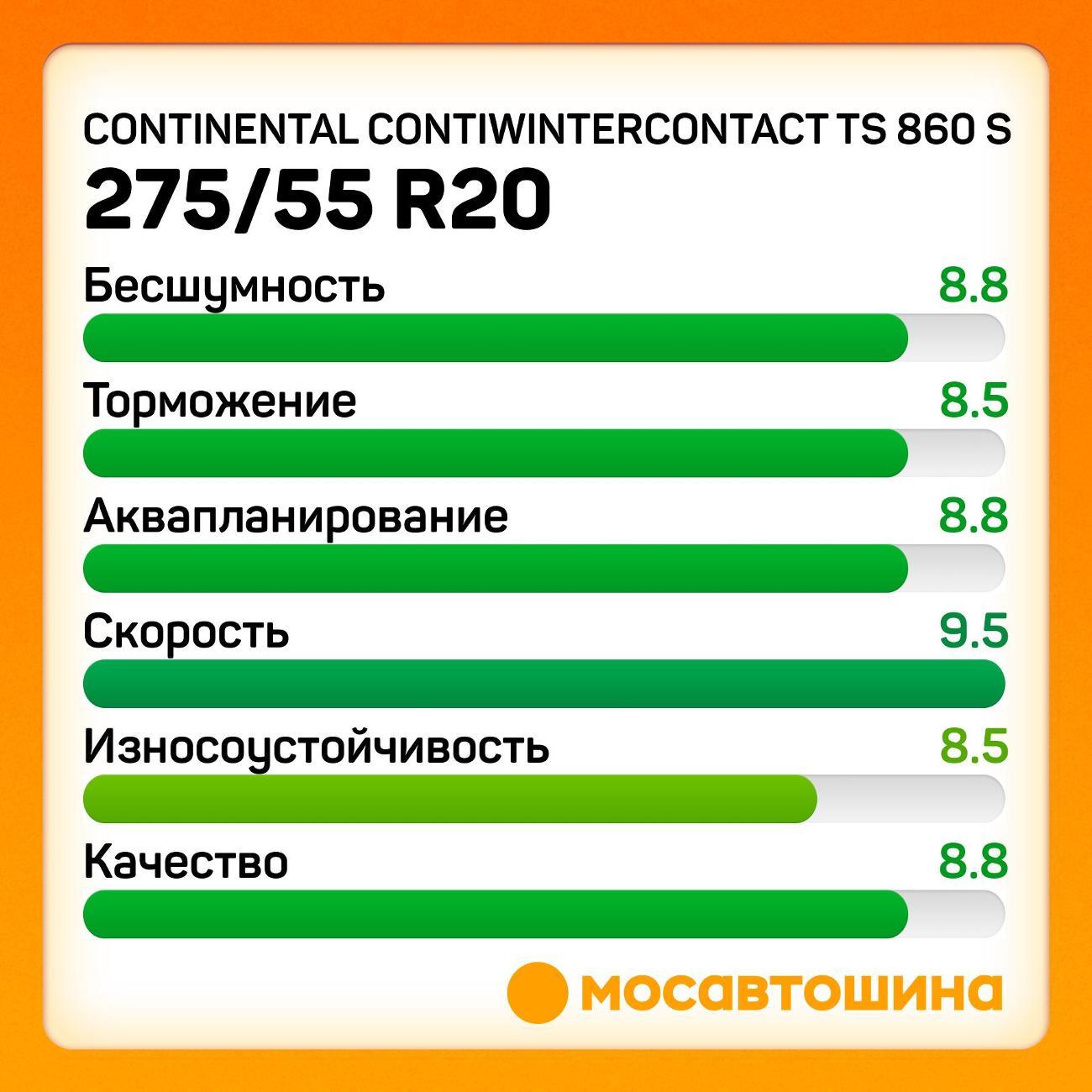 Шина автомобильная Continental ContiWinterContact TS 860 S 275/55 R20 117V XL