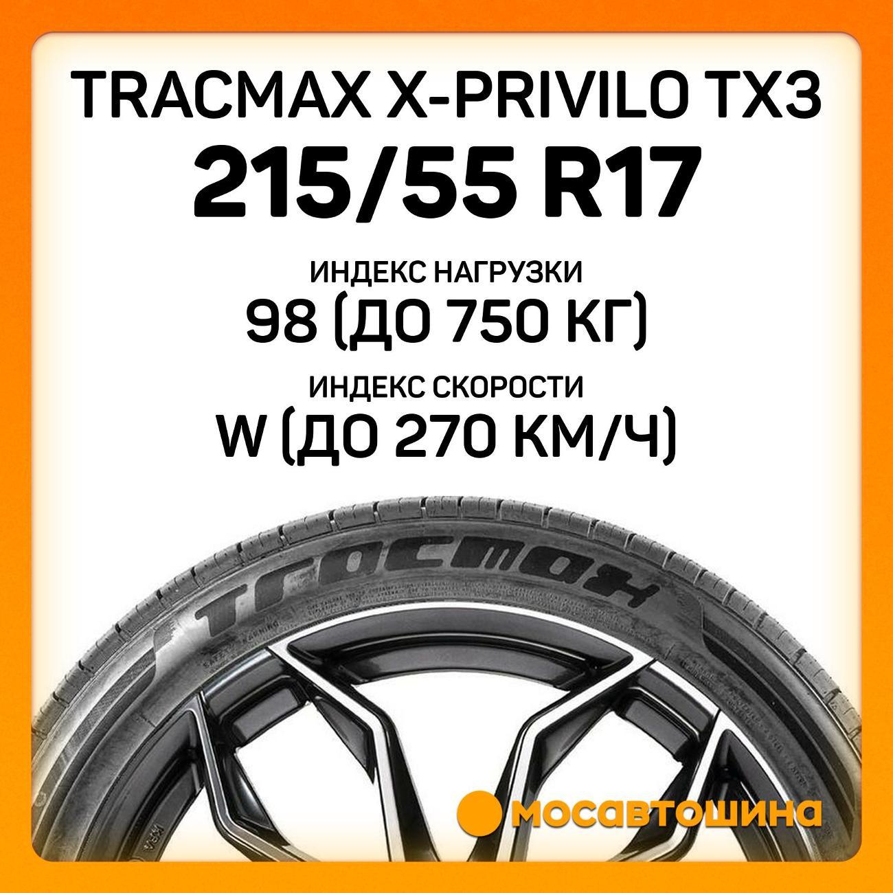 Шина автомобильная Tracmax X-Privilo TX3 215/55 R17 98W XL