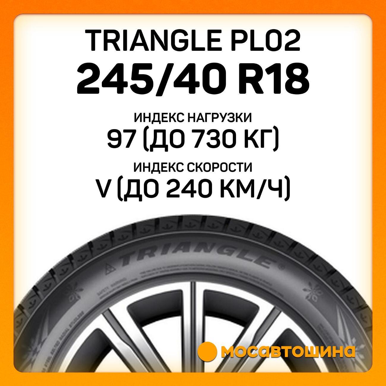 Шина автомобильная TRIANGLE PL02 245/40 R18 97V XL