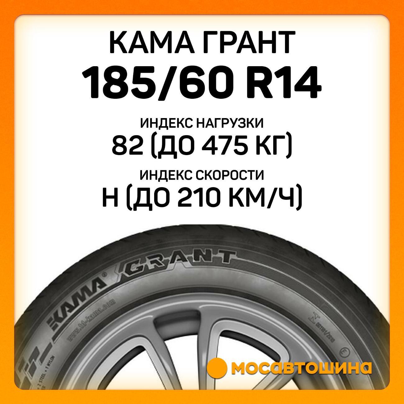 Шина автомобильная Кама Грант (НК-241) 185/60 R14 82H