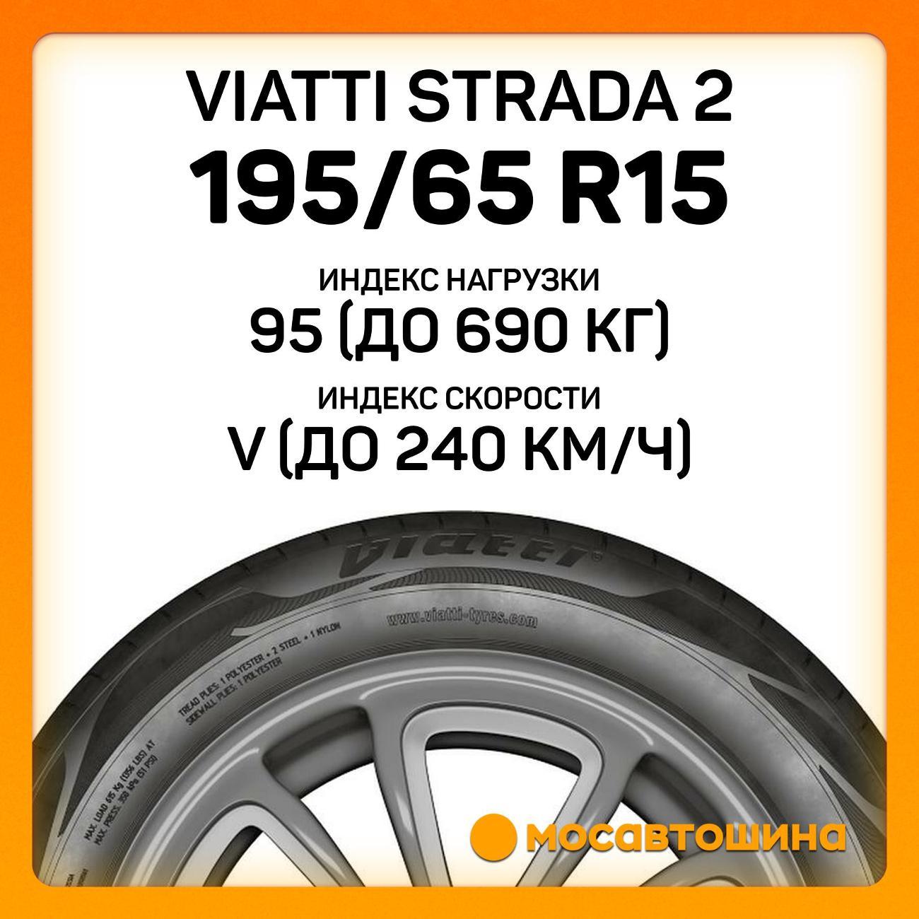 Шина автомобильная Viatti Strada 2 195/65 R15 95V