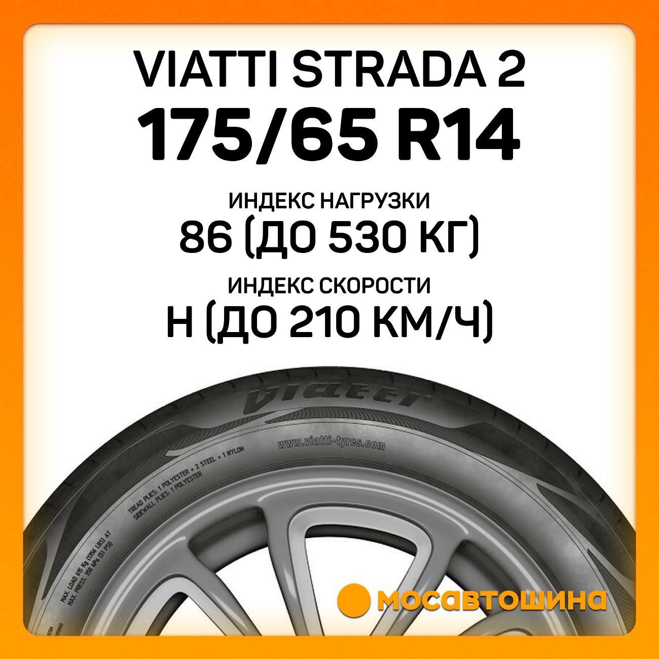 Шина автомобильная Viatti Strada 2 175/65 R14 86H