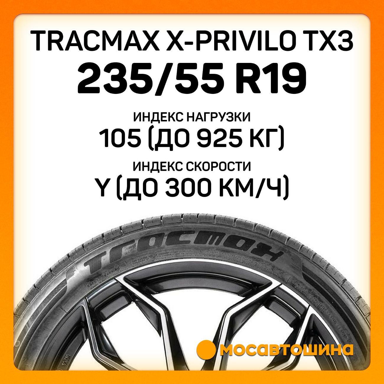 Шина автомобильная Tracmax X-Privilo TX3 235/55 R19 105Y XL