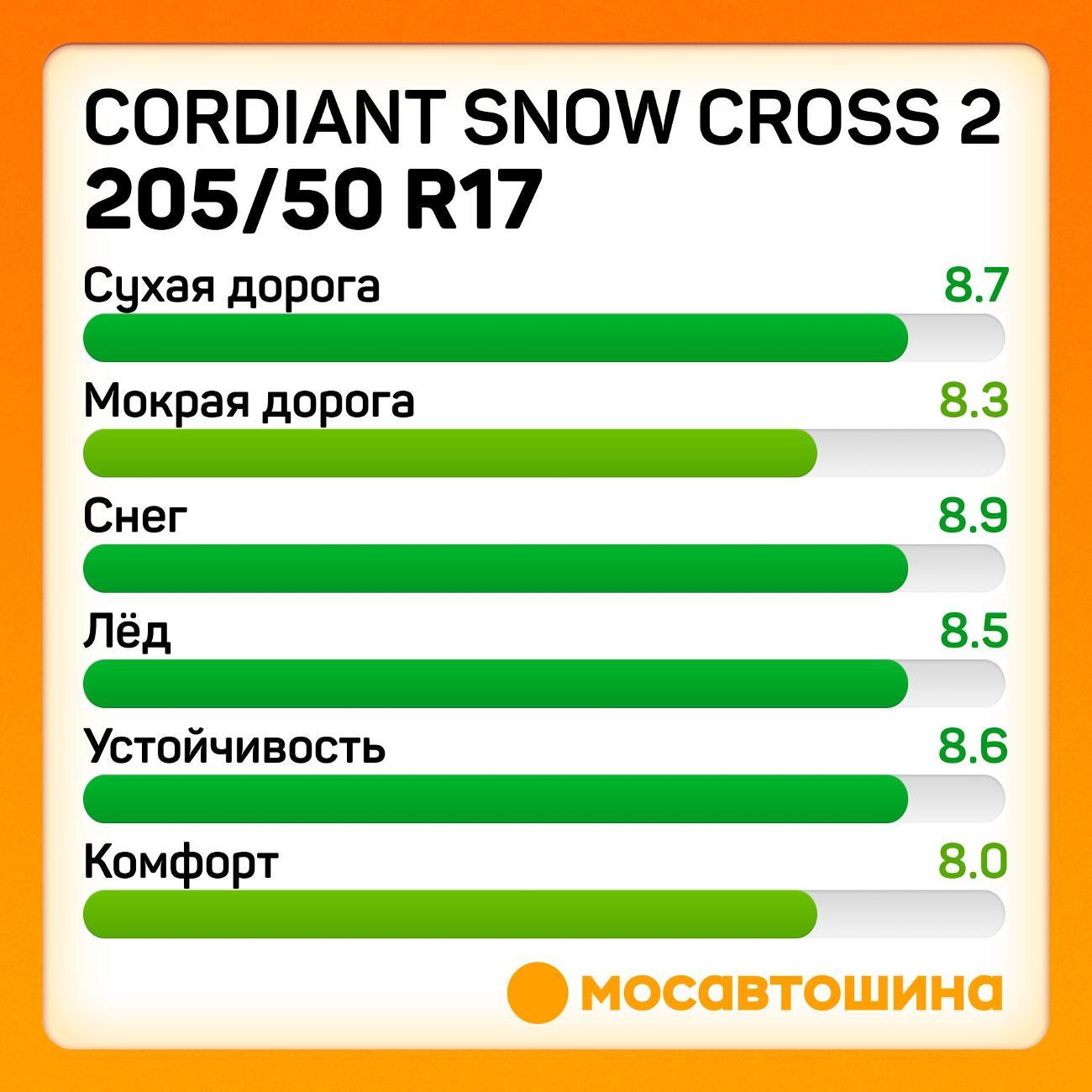 Шина автомобильная Cordiant Snow Cross 2