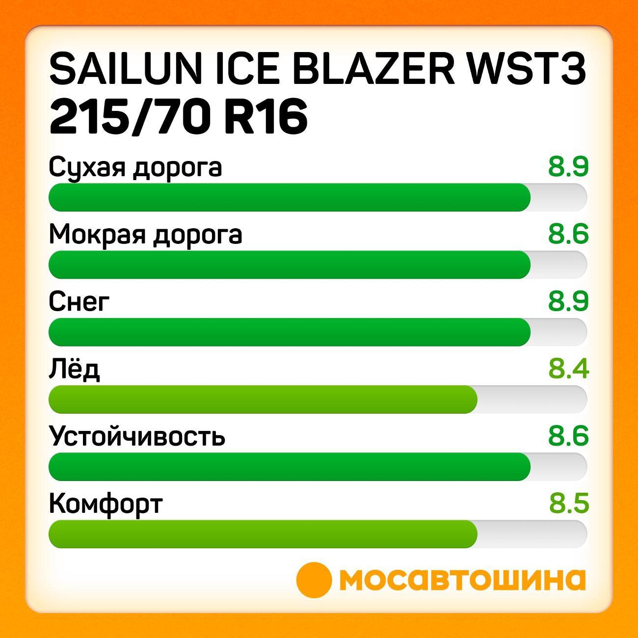 Шина автомобильная Sailun Ice Blazer WST3