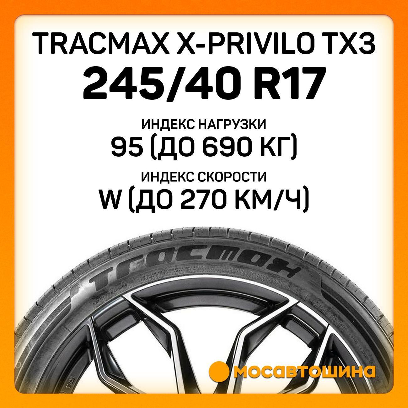 Шина автомобильная Tracmax X-Privilo TX3 245/40 R17 95W XL